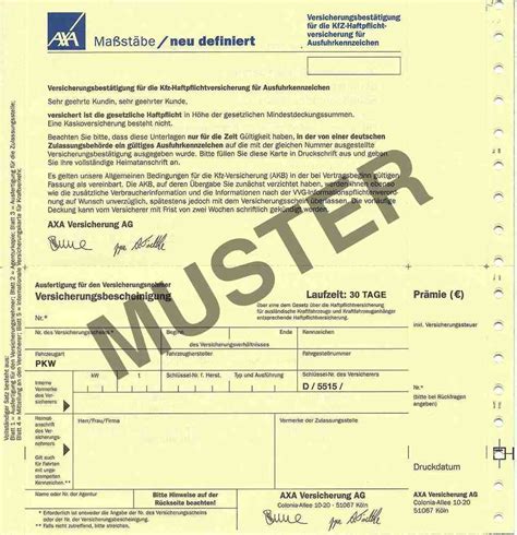 kreditschutzbrief auto