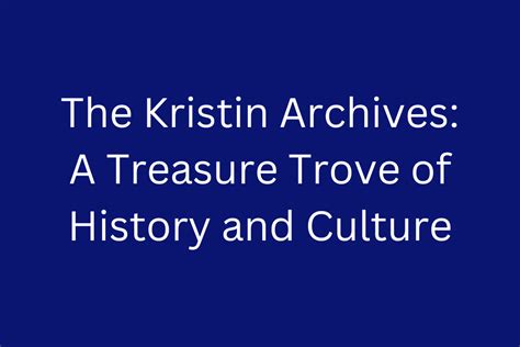 Kristin Archives