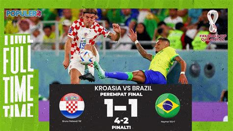 Kroasia Vs Brasil   Hasil Kroasia Vs Brasil Singkirkan Tim Samba Via - Kroasia Vs Brasil
