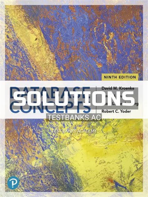 Full Download Kroenke Database Concepts Solutions Manual 