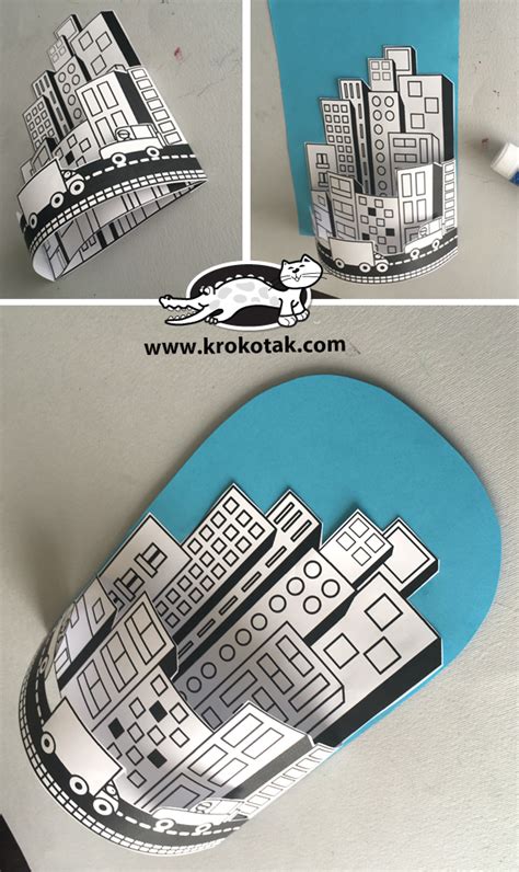 krokotak 3D PAPER CITY