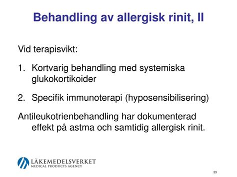 kronisk rinit behandling