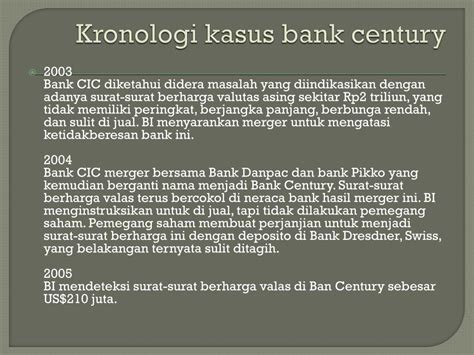 kronologi kasus bank century