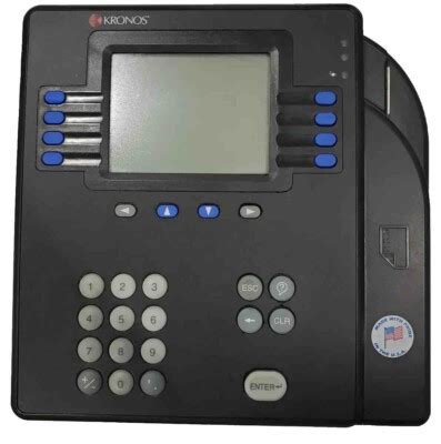Kronos 4500 Time Clock Installation