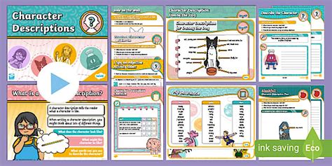 ks1 character description lesson ideas
