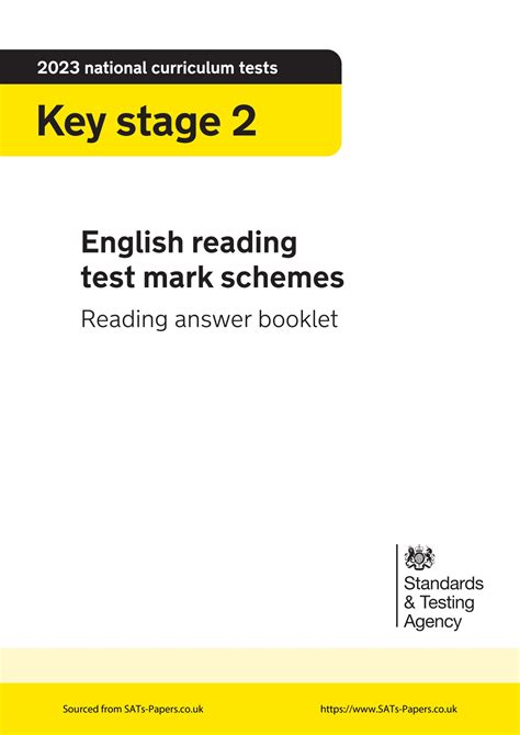 Full Download Ks1 Sats Papers 2009 Reading Mark Scheme 