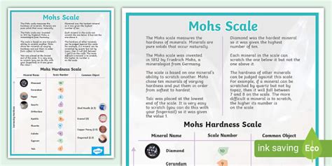 Ks2 Mohs Scale Information Sheet Teacher Made Twinkl Mohs Scale Worksheet - Mohs Scale Worksheet