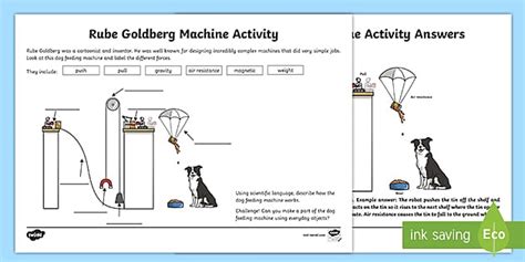 Ks2 Rube Goldberg Machine Worksheet Teacher Made Twinkl Compound Machine Worksheet - Compound Machine Worksheet