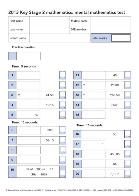 ks2 sat papers 2013
