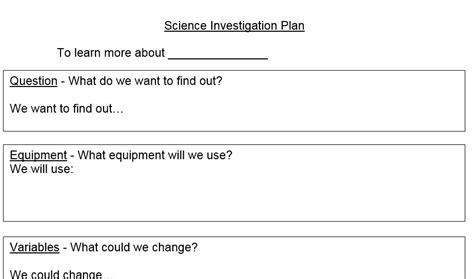 Ks2 Science Investigation Planning Sheet Teaching Resources Planning An Investigation Worksheet - Planning An Investigation Worksheet