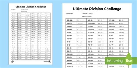 Ks2 Ultimate Division Challenge Teacher Made Twinkl Division Challenge - Division Challenge