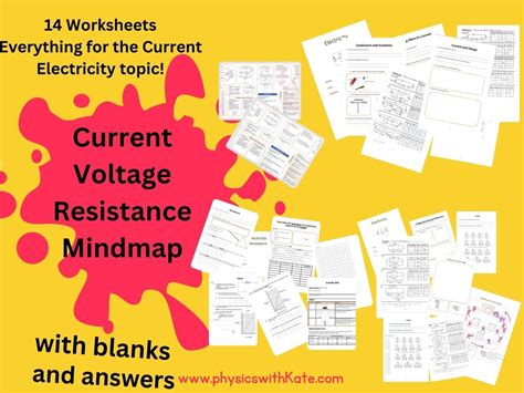 Ks3 Current Electricity Complete Resource For Current Voltage Current Electricity Worksheet Answers - Current Electricity Worksheet Answers