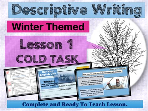 Ks3 Descriptive Writing Winter Lesson Pack Beyond Twinkl Descriptive Writing About Winter - Descriptive Writing About Winter