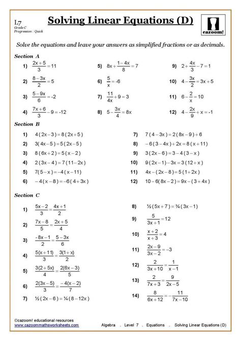 Ks3 Ks4 Solving Equations With Fractions Updated Solving Algebraic Equations With Fractions Worksheet - Solving Algebraic Equations With Fractions Worksheet