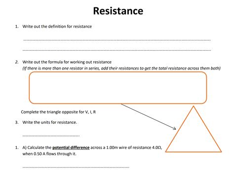 Ks4 Gcse Physics All Electricity Formula Worksheets With Voltage Current And Resistance Worksheet Answers - Voltage Current And Resistance Worksheet Answers