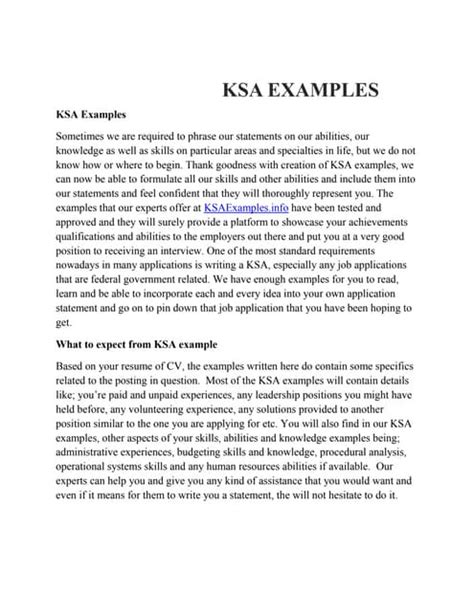 Ksa Examples Program Technician