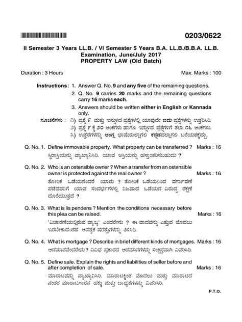 Kslu Question Papers
