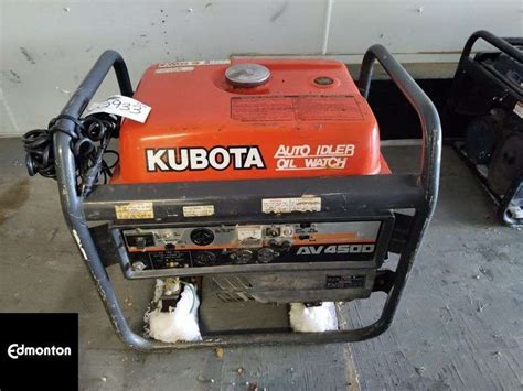Kubota Av4500 Generator
