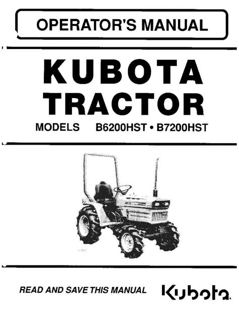 Read Online Kubota B7200 Service Manual Download 