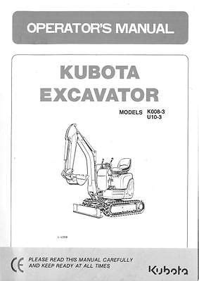 Full Download Kubota K008 Operators Manual 1998 