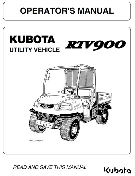 Read Kubota Rtv 900 Manual 