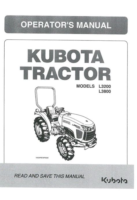 Download Kubota Tractor Operators Manual 