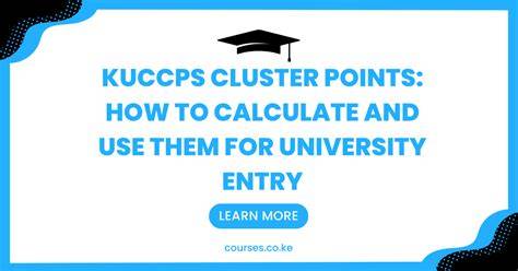 kuccps new university entry points