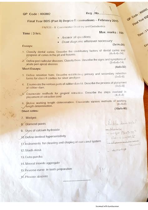 Full Download Kuhs Bds Model Question Paper 