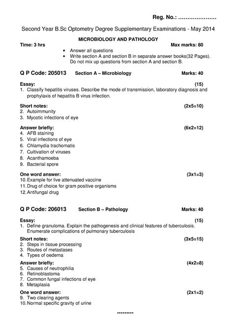 Download Kuhs Model Question Paper Bsc Optometry 