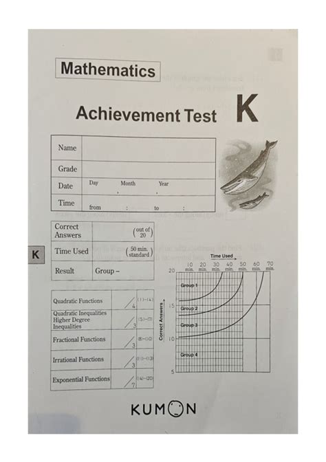 Kumon Answer Book Level K Math Ie Onvgada