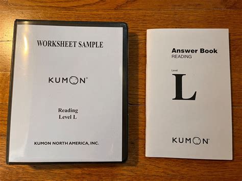 Kumon Answer Book Level L Reading