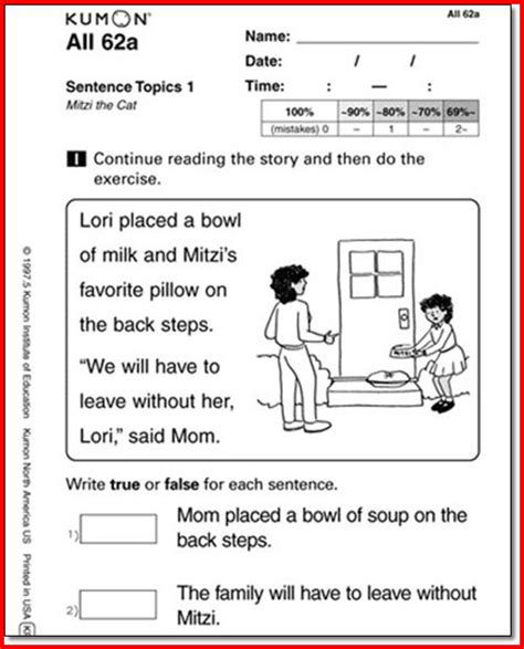 kumon english answer level g2