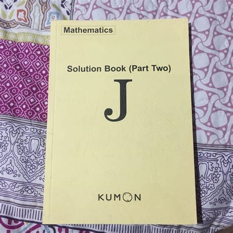 Download Kumon J Solution Book 