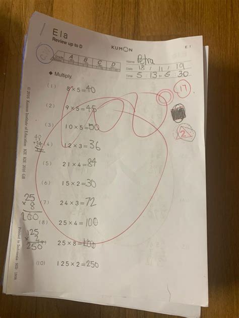 Full Download Kumon Level D Math Answers Book 