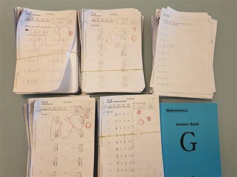 Download Kumon Level G Math Answer Book 