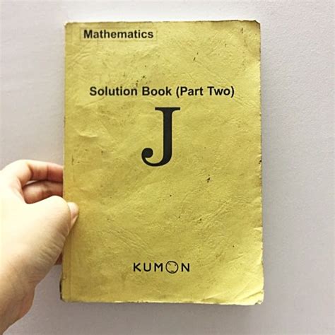 Read Kumon Level J Solution Book Nstoreore 
