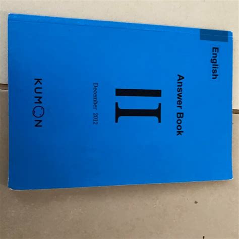 Read Online Kumon Reading Answer Book For Level G 