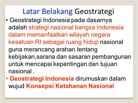kumpulan soal tentang geostrategi indonesia