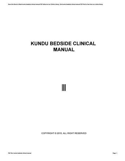 Read Kundu Bedside Clinical Manual Dietec 