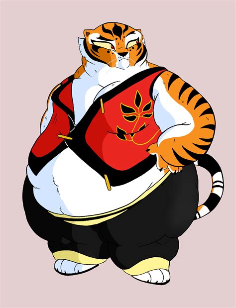 kung fu panda female weight gain: Tigress is getting lazy.