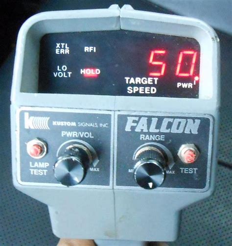 Read Online Kustom Falcon Radar Operating Manual 