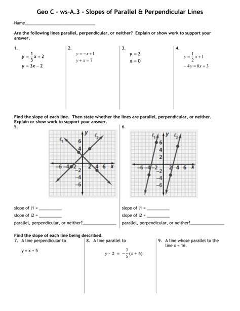 Kuta Parallel And Perpendicular Lines