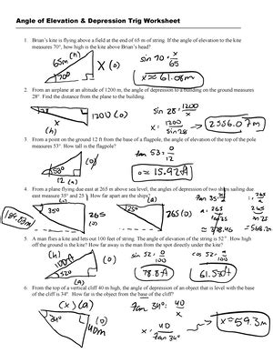 Kuta Software Elevation And Depression Angles