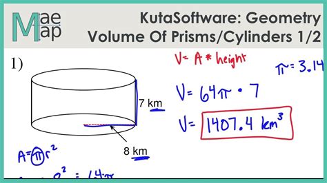 Kuta Software Volume Cylinders And Cones