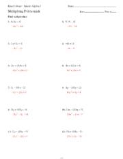 Read Kuta Software Infinite Algebra 1 Multiplying Polynomials Answers 