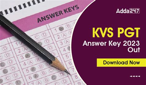 Kvs Pgt Response Sheet 2023