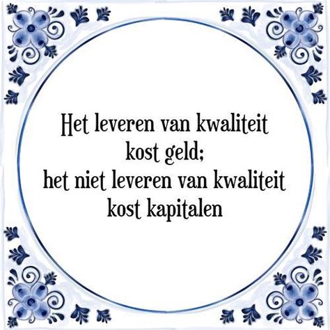 kwaliteit leveren