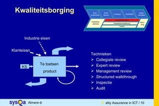 kwaliteitsborging definitie