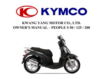Full Download Kwang Yang Motor Co Ltd Owner S Manual People S 50 