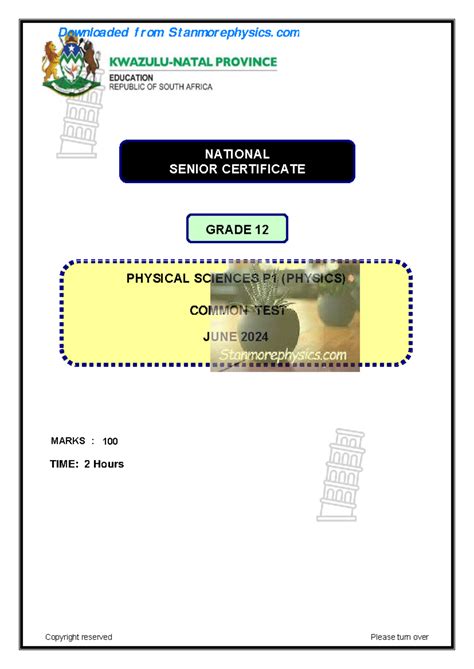 Full Download Kwazulu Natal Physical Science Question Paper 2014 Consolidation 